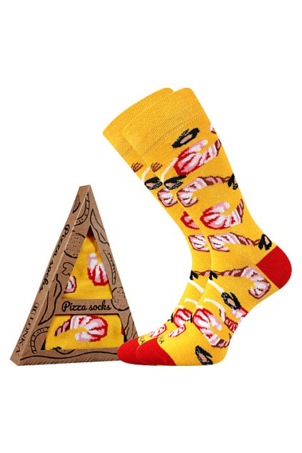 ponožky Pizza - 2 seefood (Velikost 38-41 (25-27), 1 pár)