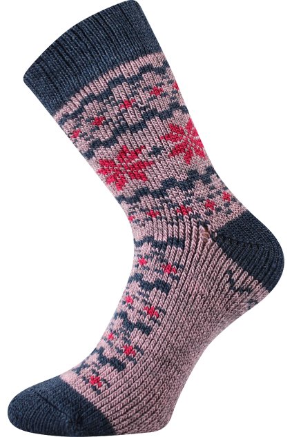 ponožky Trondelag - starorůžová (Velikost 35-38 (23-25), 1 pár)