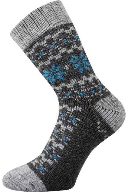 ponožky Trondelag - antracit melé (Velikost 35-38 (23-25), 1 pár)