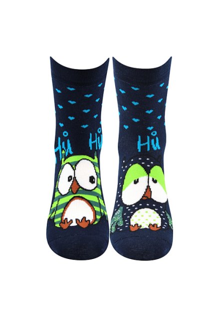 ponožky Pruhana 12 - tmavě modrá (Velikost 35-38 (23-25), 3 pár)