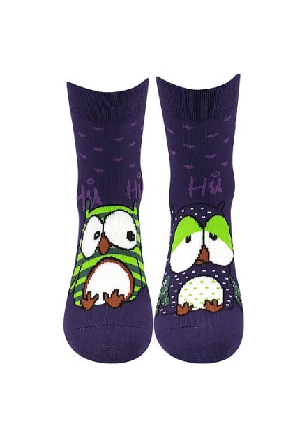 ponožky Pruhana 12 - borůvková (Velikost 35-38 (23-25), 3 pár)