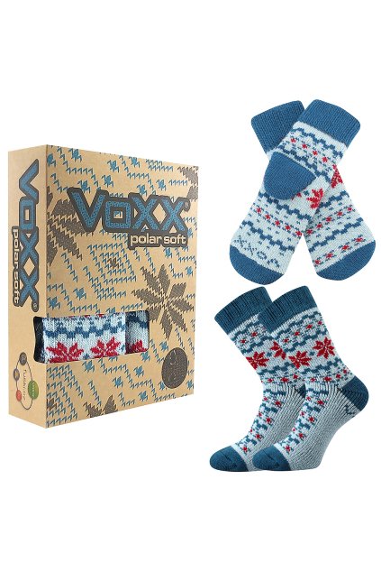 ponožky Trondelag set - azurová (Velikost 35-38 (23-25), 1 balení)