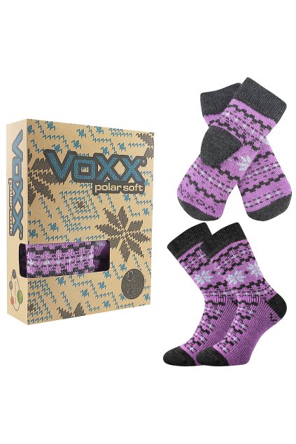 ponožky Trondelag set - fialová (Velikost 35-38 (23-25), 1 balení)