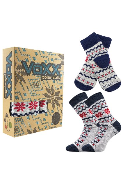 ponožky Trondelag set - světle šedá melé (Velikost 35-38 (23-25), 1 balení)