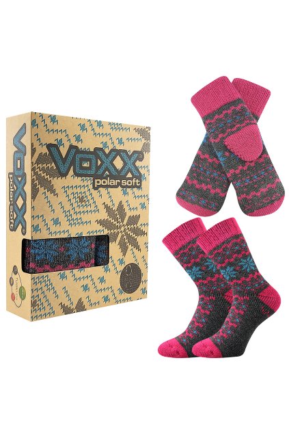 ponožky Trondelag set - tmavě šedá melé (Velikost 35-38 (23-25), 1 balení)