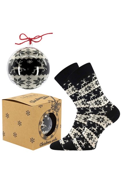 ponožky Elfi - stříbrná / černá (Velikost 27-32 (18-21), 1 pár)