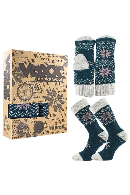 ponožky Alta set - tmavý tyrkys (Velikost 35-38 (23-25), 1 balení)