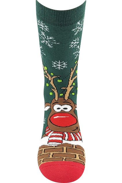 ponožky Rudy I - tmavě zelená (Velikost 27-34 (18-22,5), 1 pár)