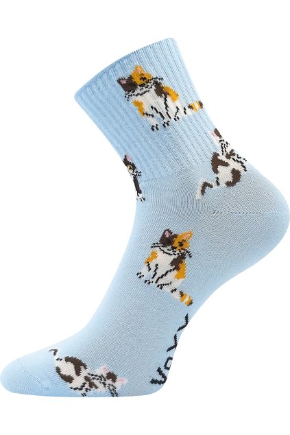 ponožky Agapi - kočky 2 (Velikost 35-38 (23-25), 3 pár)