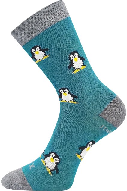 ponožky Penguinik - modro-zelená (Velikost 20-24 (14-16), 1 pár)