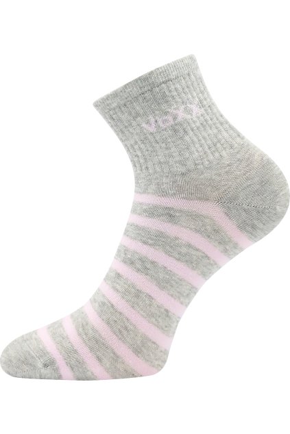 ponožky Boxana - sv.šedá melé (Velikost 35-38 (23-25), 3 pár)