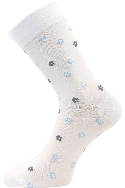 ponožky Flowrana - bílá (Velikost 35-38 (23-25), 3 pár)