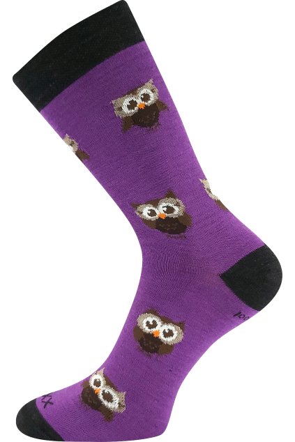 ponožky Bubo - fialová (Velikost 35-38 (23-25), 1 pár)