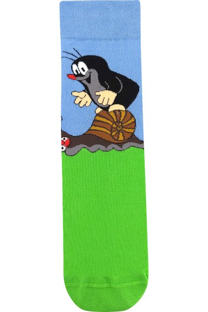 ponožky KR 211 - modrá (Velikost 35-38 (23-25), 3 pár)