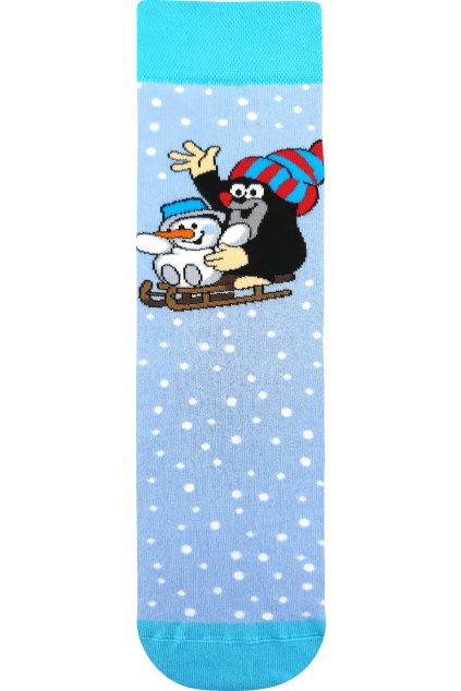 ponožky KR 211 - světle modrá 2 (Velikost 35-38 (23-25), 3 pár)