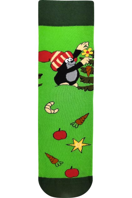 ponožky KR 211 - zelená 2 (Velikost 35-38 (23-25), 3 pár)