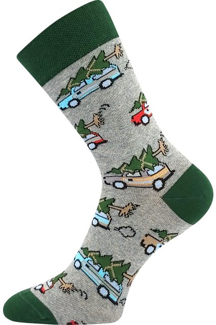 ponožky Damer - auta (Velikost 35-38 (23-25), 3 pár)