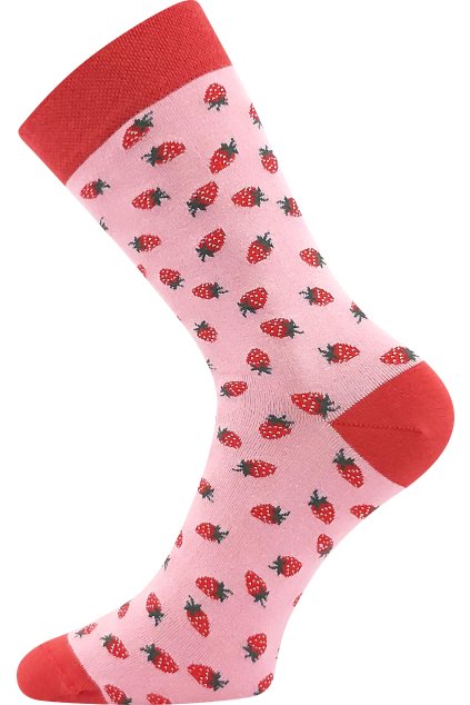 ponožky Devive - jahody (Velikost 35-38 (23-25), 3 pár)