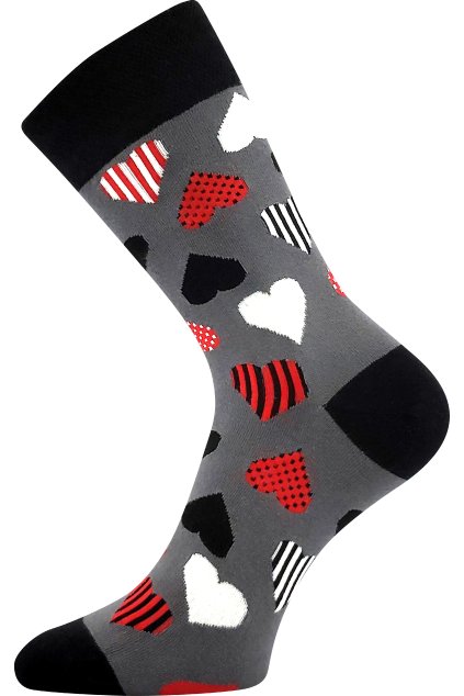 ponožky Devive - srdce 3 (Velikost 35-38 (23-25), 3 pár)