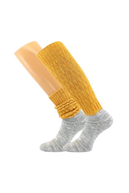 ponožky Narvik - tmavě žlutá (Velikost 35-38 (23-25), 1 pár)