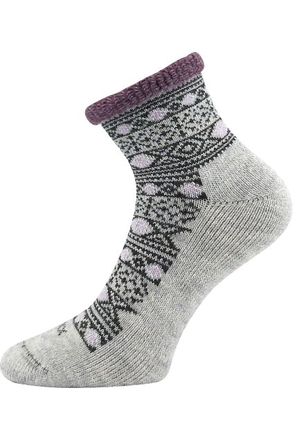 ponožky Alesund - světle šedá melé (Velikost 35-38 (23-25), 1 pár)