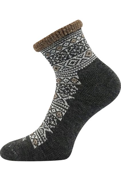 ponožky Alesund - tmavě šedá melé (Velikost 35-38 (23-25), 1 pár)