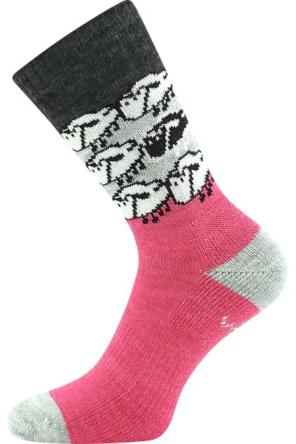 ponožky Kaikoura - růžová (Velikost 35-38 (23-25), 1 pár)