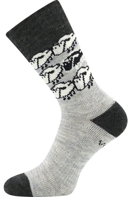 ponožky Kaikoura - sv.šedá (Velikost 35-38 (23-25), 1 pár)