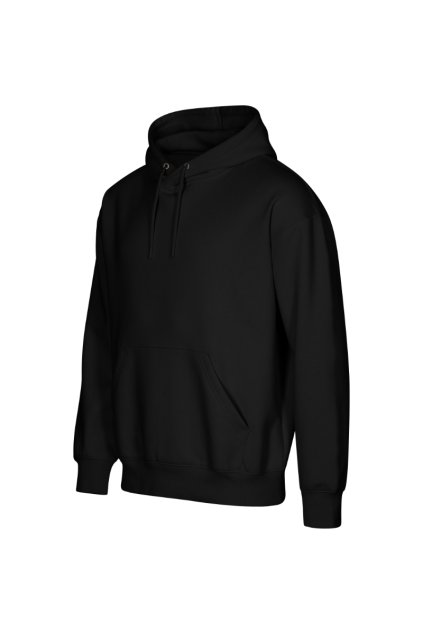 Cloud (GOTS) Mikina unisex Výplňková pletenina, vnitřní strana počesaná, 80 % organická bavlna, 20 % recyklovaný polyester (GOTS) (Barva černá, Velikost - cisla,pismena XS)