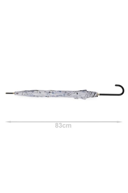 Dámský vystřelovací deštník květy L530111 (Varianta 1 šedá nejsvětlější)