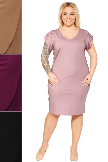 pouzdrove saty s motylnikovy rukavy