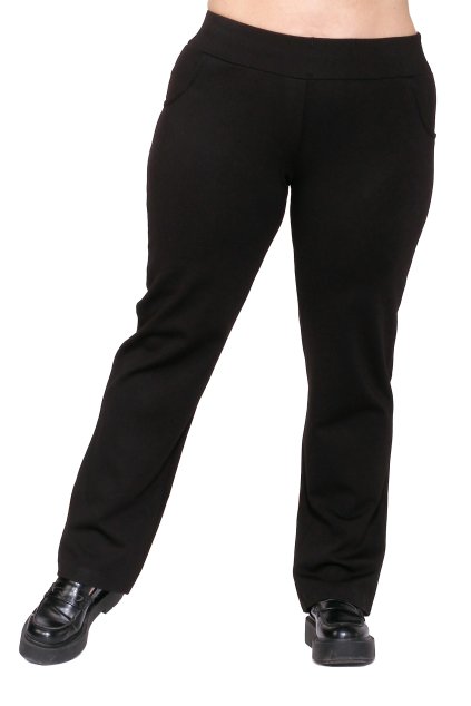 cerne upletove kalhoty polyester s elastanem