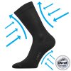 kompresní ponožky Kooper - černá