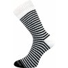 ponožky Spací ponožky - PROUŽEK - proužek 01/bílá+černá