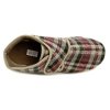 Pegres 1036 kárované dámské kotníkové papuče