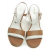 Tamaris 1-28033-24 bílo hnědé dámské sandály