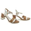 Tamaris 1-28033-24 bílo hnědé dámské sandály