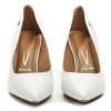 VIZZANO 1185-702 bílé dámské lodičky na podpatku