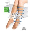 podkolenky RELAX knee-socks 20 DEN - beige (Velikost uni, 6 pár)