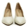 Modare 7340-100 krémové dámské lodičky na podpatku