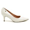 VIZZANO 1185-802 bílé dámské lodičky na podpatku
