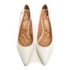 VIZZANO 1185-802 bílé dámské lodičky na podpatku