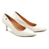 VIZZANO 1185-802 bílé dámské lodičky na podpatku