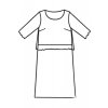 KOMETA - šaty 120 - 125 cm, 3/4 rukáv