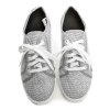 3F stříbrné plátěné tenisky 5FI-N