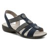 Jana 8-28165-28 navy dámské sandály šíře H