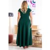 Luiza - společenské maxi šaty  Karko zelené