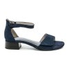 Jana 8-28261-20 modré dámské sandály na podpatku šíře H