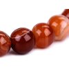 Náramek červený achát, syntetický minerál L330835