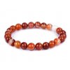 Náramek červený achát, syntetický minerál L330835